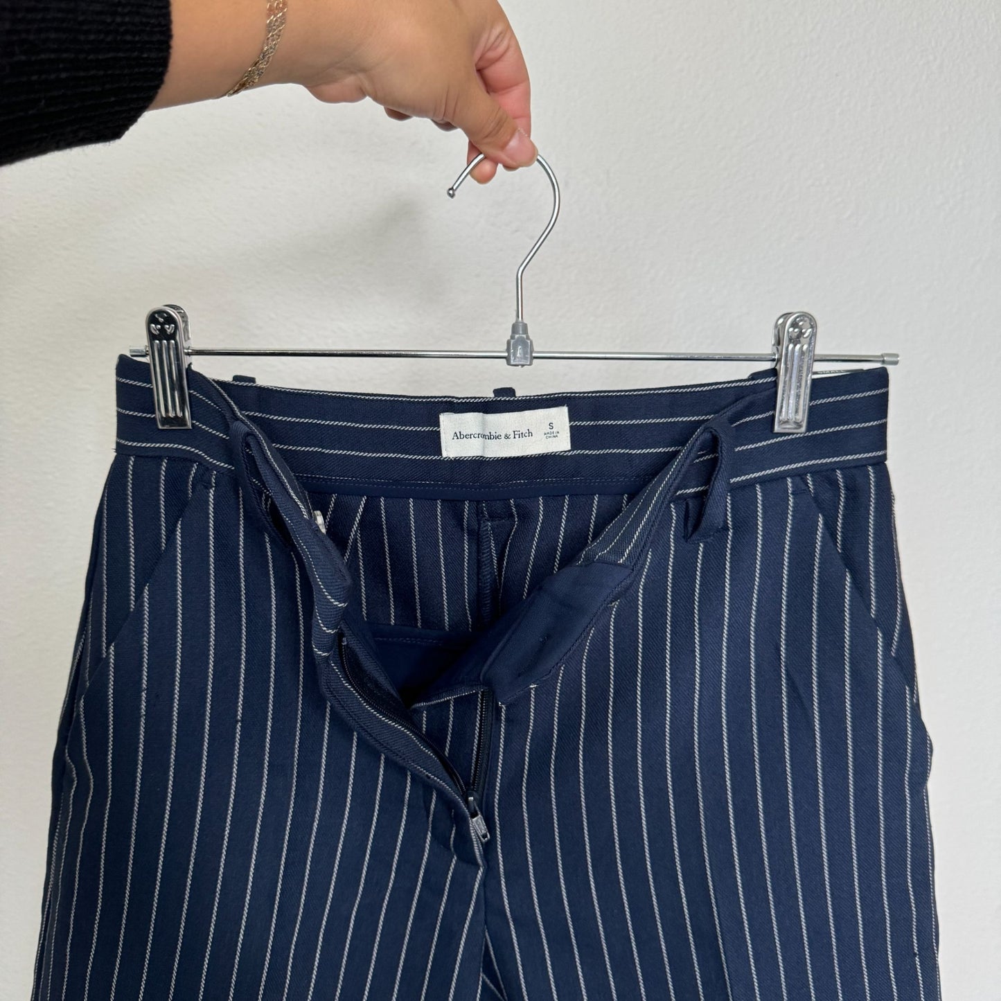 Abercrombie Pinstripe Tailored Shorts - S