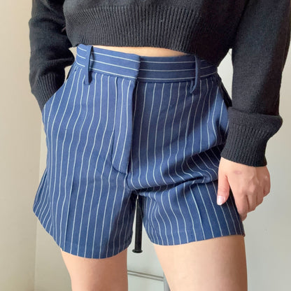 Abercrombie Pinstripe Tailored Shorts - S