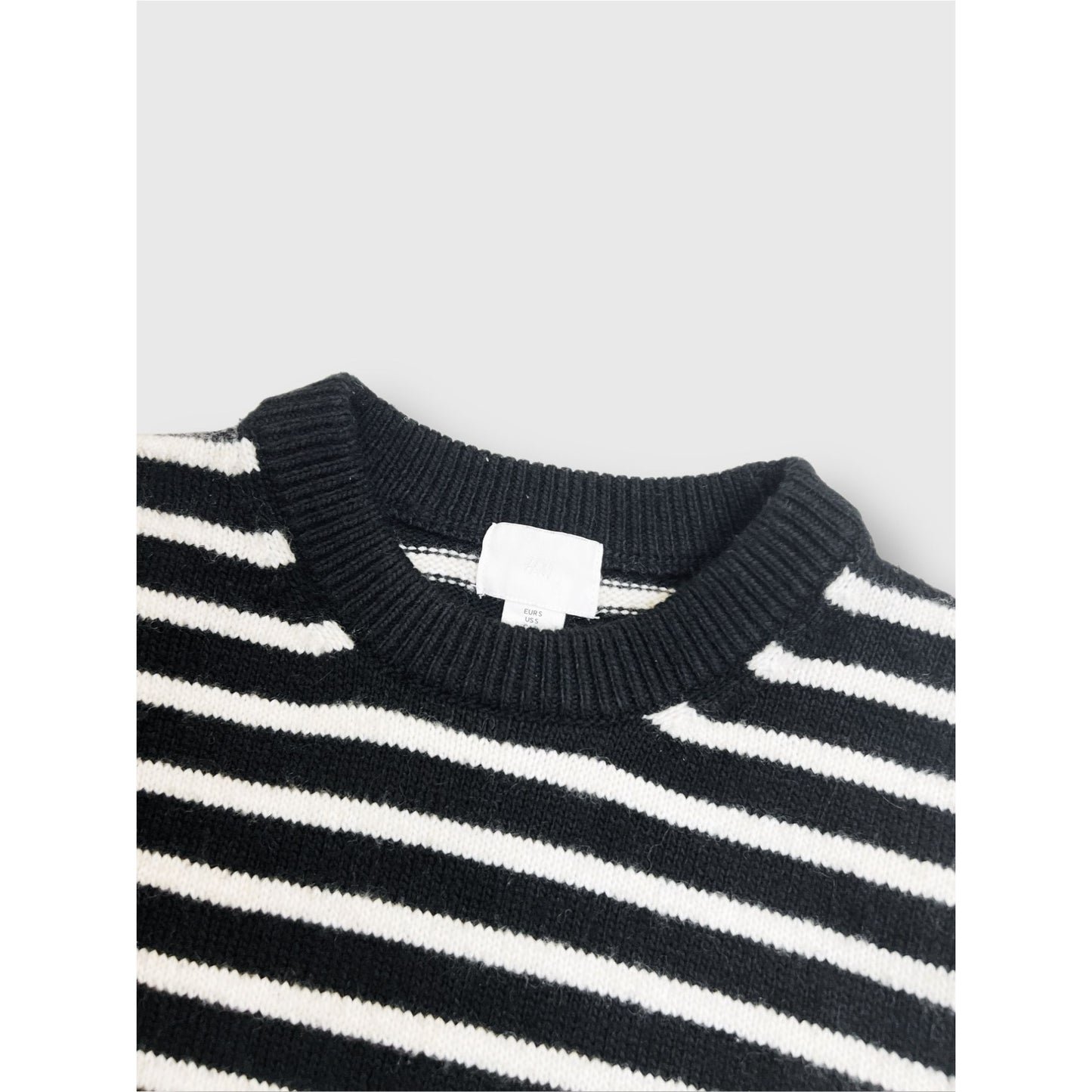 H&M Wool Blend Striped Pullover - S