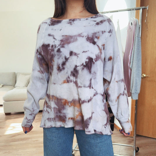 We The Free Tie Dye Thermal Long Sleeve - XS