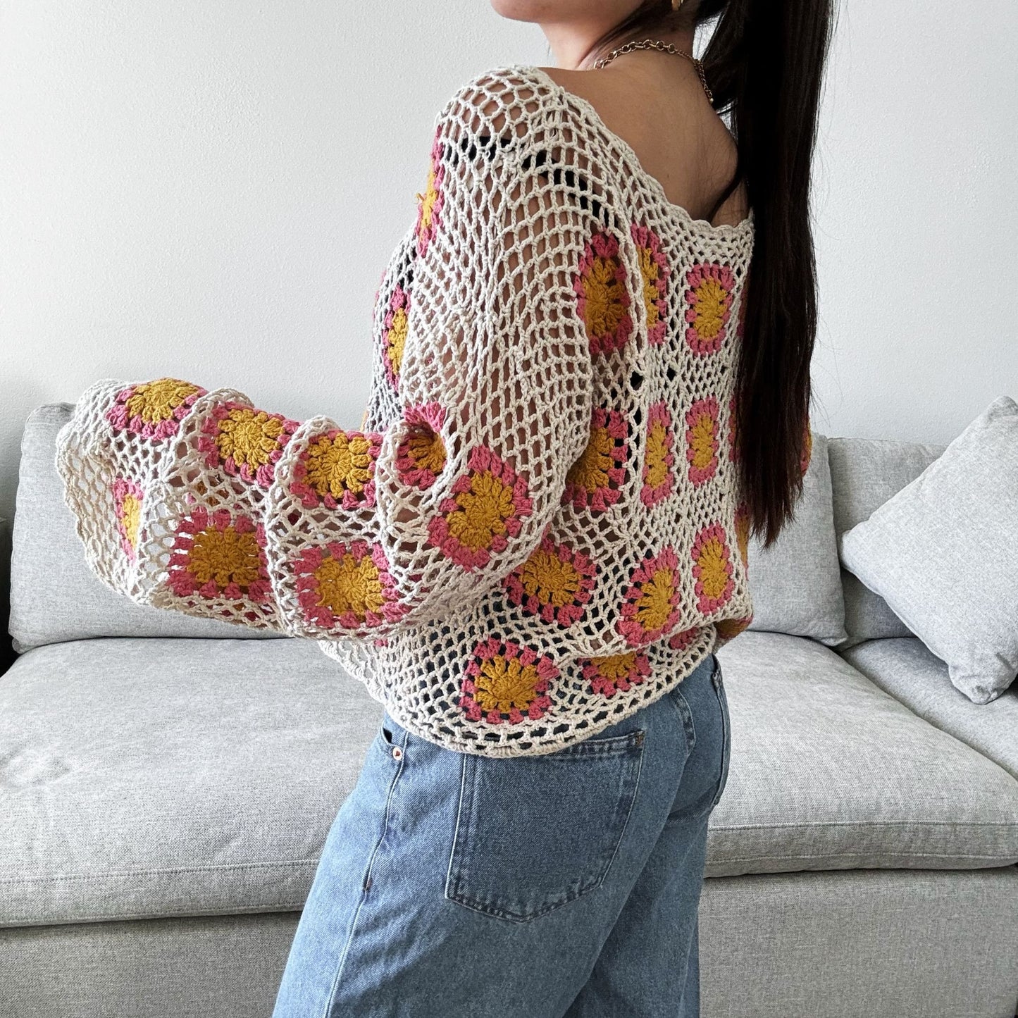 Baevely Crochet Long Sleeve - S