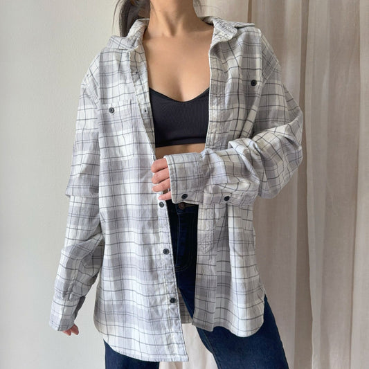 Lucky Brand Plaid Button Down - L