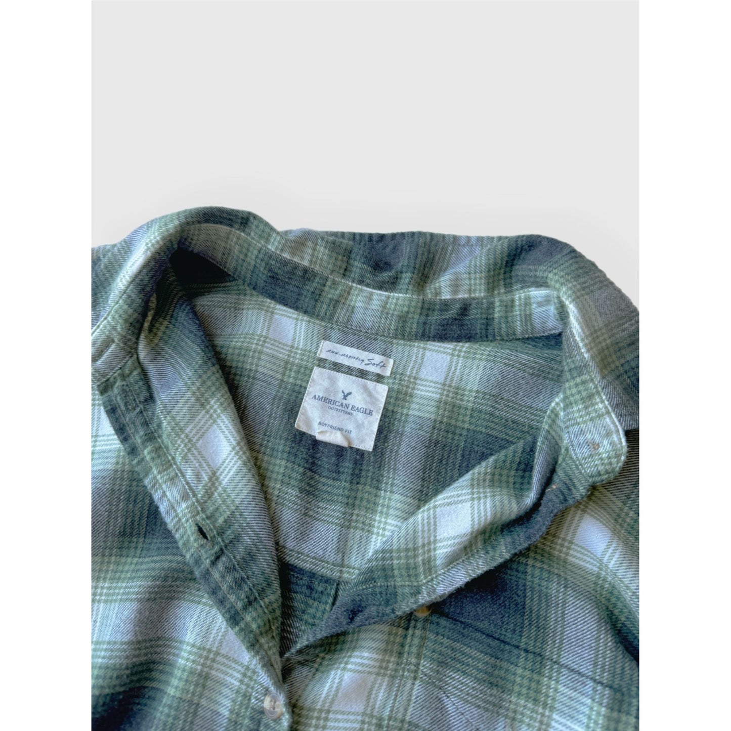 American Eagle Plaid Button Down - XL